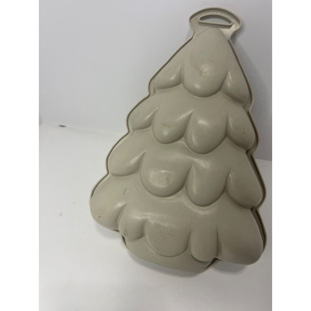 Wilton Micro Bakes Cake Pan Christmas Tree Holiday Microwave only 1989 U.S.A.